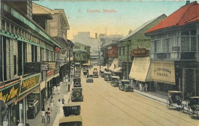 null 32 POST CARDS ASIA: Various Countries. Including" Escolta-Manila (colours),...
