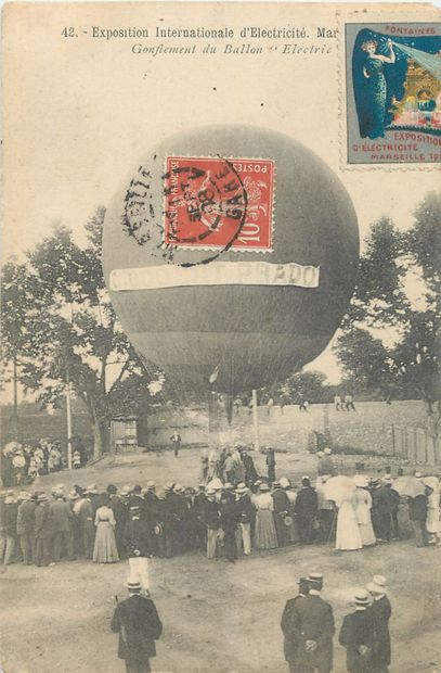 null 1 CARTE POSTALE BALLON : Sélection Marseille. "42-Exposition Internationale...