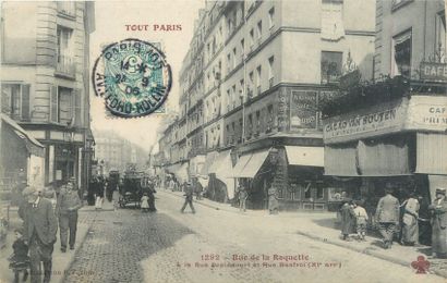 null 48 PARIS POST CARDS: Various boroughs. Including" Snapshot of Foire-La Porcelaine,...