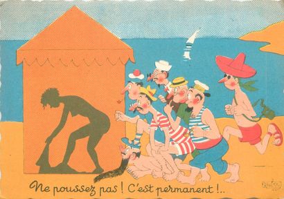 null 11 ILLUSTRATORY POSTCARDS: "Barberousse-Les Chiens and 10cpsm-Albert Dubout...