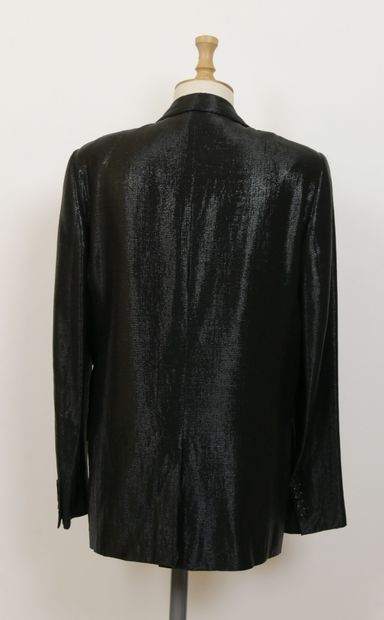 null 
DIOR




Veste blazer en laine et soie façonnée à effet brillant, col cranté,...