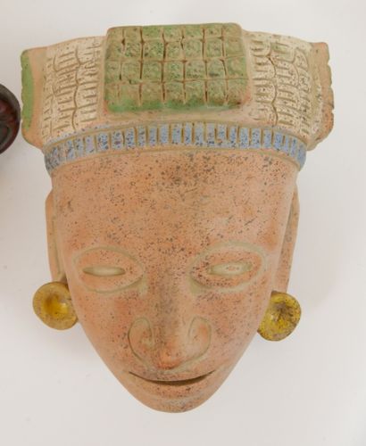 null 
MEXICO 




Terracotta and stone masks. Travel souvenirs. 




Height of the...