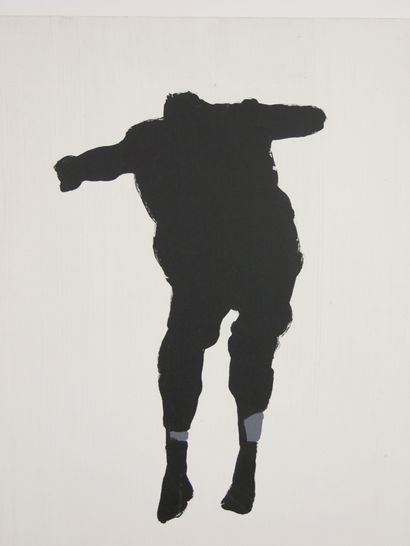  Angus FAIRHURST (1966-2008) 
Man abandoned by space, (1992). 
Acrylique sur panneau...