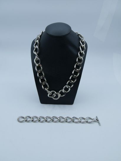 null 
DIOR




Necklace 925 silver 925 thousandths chain link bracelet and stick...