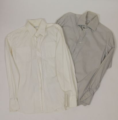 null 
YVES SAINT LAURENT




Set of four straight cotton shirts, small collar with...