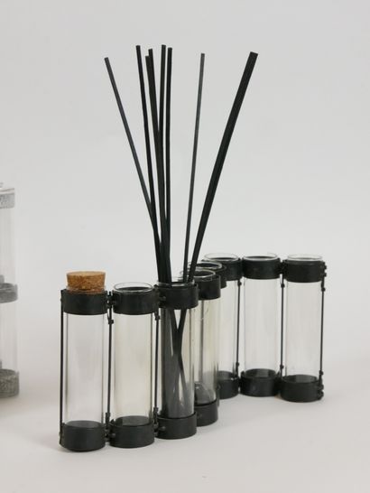 null 
TSE-TSE




April vase composed of 21 glass and steel tubes. 




Height: 15...