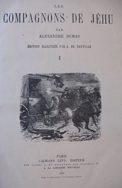 null DUMAS Alexandre, Les oeuvres illustrées 

Paris, Editions CALMANN LEVY, 1898

15...