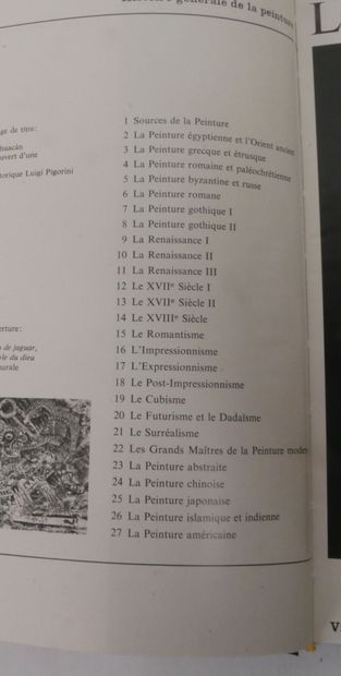 null Histoire générale de la peinture en 27 Volumes aux Editions Rencontres Lausanne,...