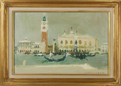 null Lucien FONTANAROSA (1912-1972)

Vue de Venise depuis les canaux

Huile sur toile...