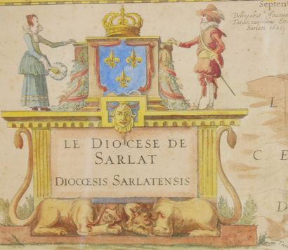 null Carte ancienne représentant le diocèse de Sarlat en 1625.

Dimensions : 39 x...