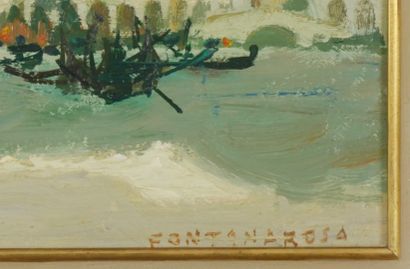 null Lucien FONTANAROSA (1912-1972)

Vue de Venise depuis les canaux

Huile sur toile...
