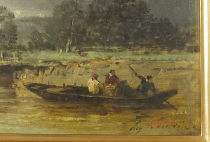 null Ecole française du XIXème siècle

Paysage animée au bord de l'eau

Huile sur...