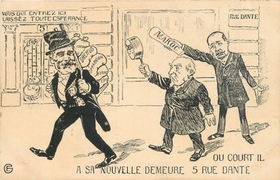 null 16 POLITICAL POST CARDS: Illustrations and Caricatures by Mr Emile Loubet, President...