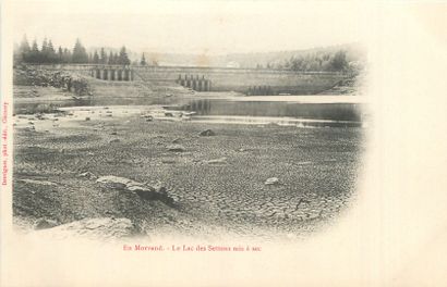 null 35 BURGUNDY POST CARDS: Depots 58-12cp & 71-23cp. Including" Lac des Settons...
