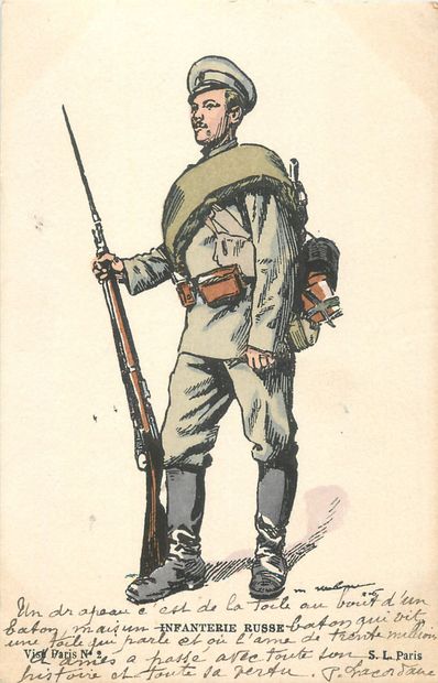 null 20 MILITARIA POST CARDS: Illustrators & Illustrations. "10cp-Santini-Sur le...