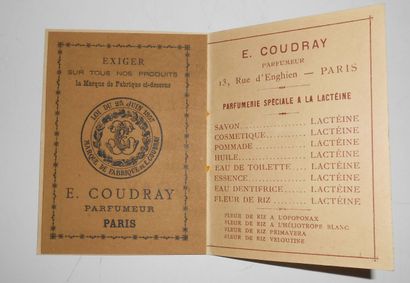 null PARIS-PUBLICITE: Document. Small advertising leaflet - Perfumery E.Coudray -...