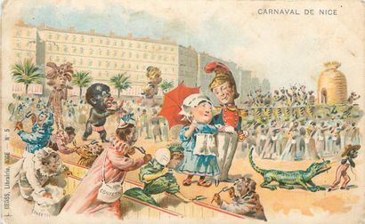 null 31 CARTES POSTALES NICE : Le Carnaval et Divers. "12cp-Carnaval XLVII (au verso...