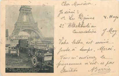 null 10 PARIS POST CARDS: The Eiffel Tower. "Eiffel Tower (B.F, simple back, neither...
