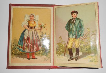 null 12 IMAGES TCHEQUIE : Carnet dépliant en couleurs de costumes de Tchéquie. Album...