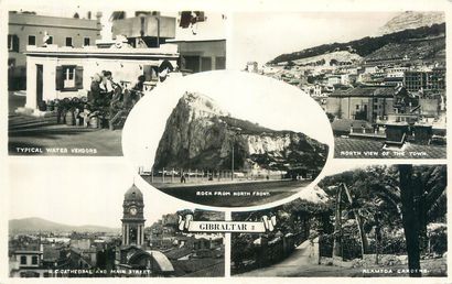 null 56 FOREIGN POST CARDS: Gibraltar-15cp/cpsm and Jersey-41cp/cpsm. Including"...