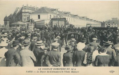 null 5 CARTES POSTALES MILITARIA : Sélection. Le Conflit Européen en 1914-Paris....