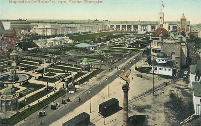null 70 CARTES POSTALES EXPOSITION BELGIQUE : Exposition de Bruxelles 1910. Divers...