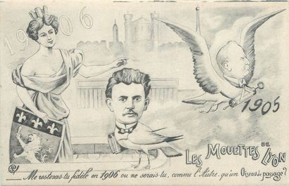 null 16 POLITICAL POST CARDS: Illustrations and Caricatures by Mr Emile Loubet, President...