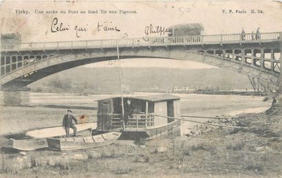 null 13 AUVERGNE POST CARDS: Depots 03-Vichy and 63-La Bourboule. " Vichy: New Source...