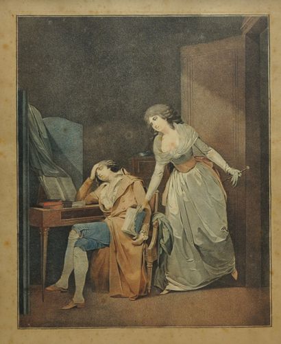 null Jean-Pierre-Marie JAZET (1788-1871) d'après

"L'utile et l'agréable" & "La femme...