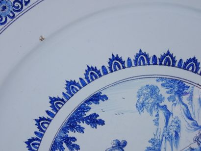 null MARSEILLE (SAINT-JEAN DU DESERT) :

Large round earthenware dish with blue monochrome...