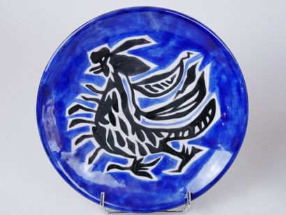 null LURCAT, Jean (1892-1966) :

Deux assiettes en céramique à décor d'un coq et...