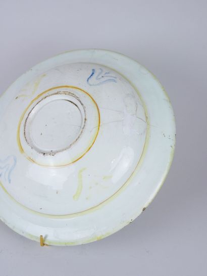 null 
DERUTA ? 




Hollow earthenware dish with polychrome decoration of the right...