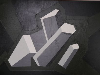 null 
François ROCHE (1932 - 2021)




Composition cubique sur fond noir




Huile...