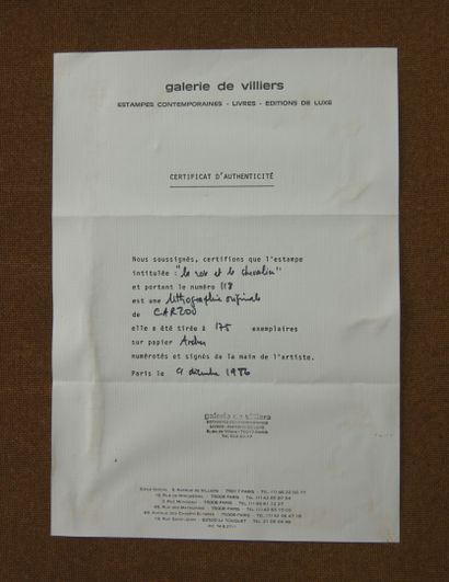 null 
Jean CARZOU (1907-2000)




La rose et le chevalier ou La rose et le guerrier 




Lithographie...