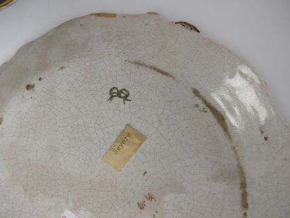 null Lot of 5 earthenware plates including : 

ROUEN, a plate decorated with horns...