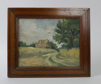 null 
Ginette RAPP (1928-1998)





Country landscapes 





Lot of three oil on...