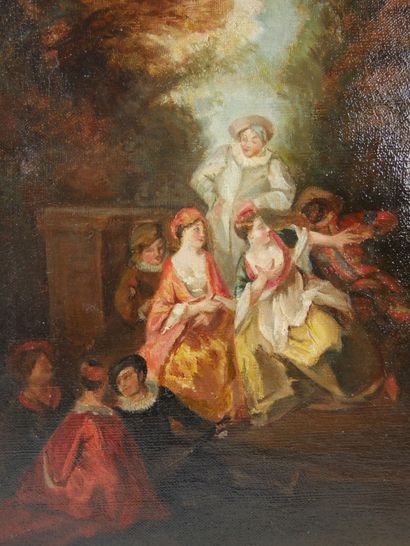 null Ernest VABOIS (1833 - 1925)

Galant scene after Antoine WATTEAU

Oil on canvas...