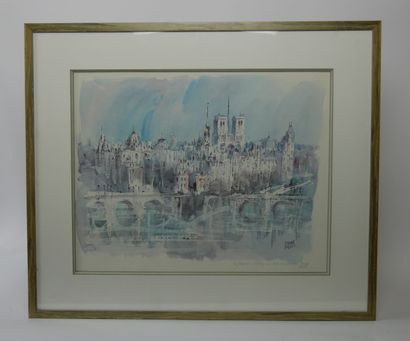 null Pierre PAGES (Born in 1933)

View of Paris 

Lithograph in colors signed in...