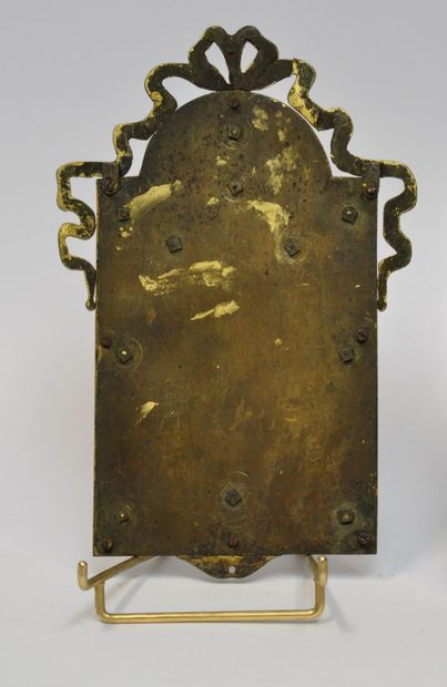 null A bronze kiss of peace representing a Crucifixion. 

Dimensions: 24 x 15 cm...