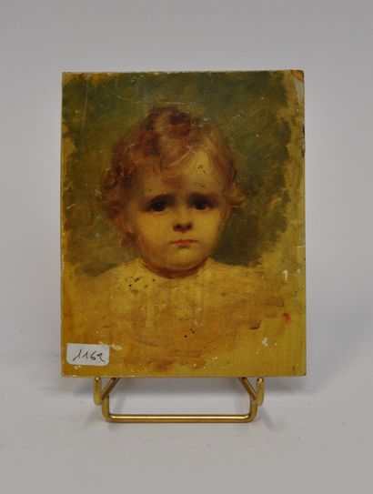  Renée de MIRMONT (1868 - 1918) 
Portrait of a young boy 
Oil on isorel, not signed...