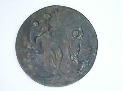 null Claude Michel dit CLODION (1738-1814), d'après

Médaillon circulaire en bronze...