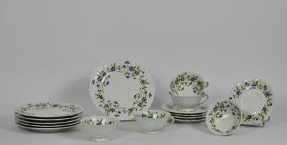 null FORMER ROYAL FACTORY, LIMOGES FRANCE. BEGUE in Biarritz.

Lot in white porcelain...