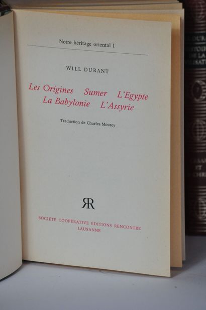 null Will DURANT, Histoire de la civilisation en 28 volumes. Société coopérative...