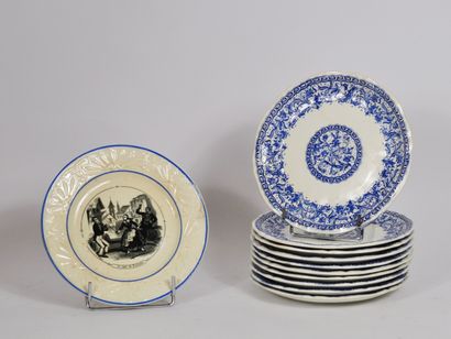 null Lot of porcelain dishes including:

PIER IMPORT :

Eight large plates 

Diameter...