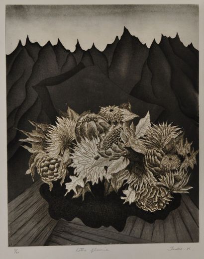 null ISOKO KATO

Two black and white prints representing : 

Still life with a mask,...