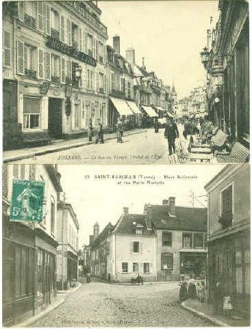 null 65 CARTES POSTALES YONNE: Villes, qqs villages et qqs animations. Dont" Champignelles-Rue...