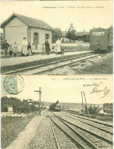 null 12 CARTES POSTALES TRAINS: Sélection Seine et Marne. Beaux plans. Dont" Souppes-Chemin...