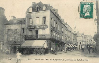 null 10 CARTES POSTALES CAFES-HOTELS : Saint Lô. " Pierre Thomas-8 rue Henri Amiard-Café...