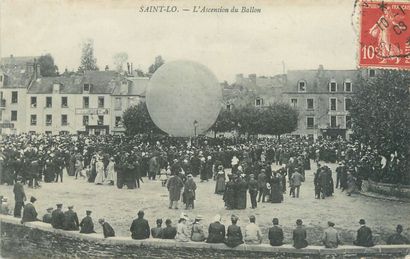 null 1 CARTE POSTALE BALLON : Sélection Manche. "Saint Lô - L'Ascension du Ballon."...