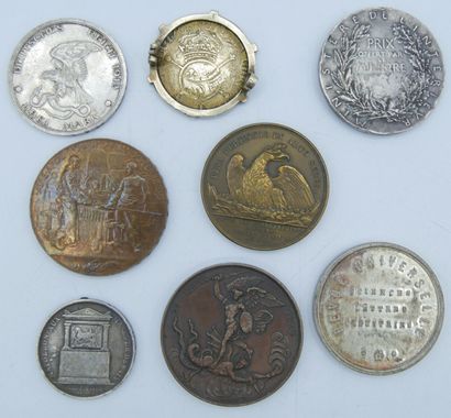 null 2 Monnaie et 6 Médailles. Argent, Bronze et Divers.

Monnaie : Allemagne-Prusse,...